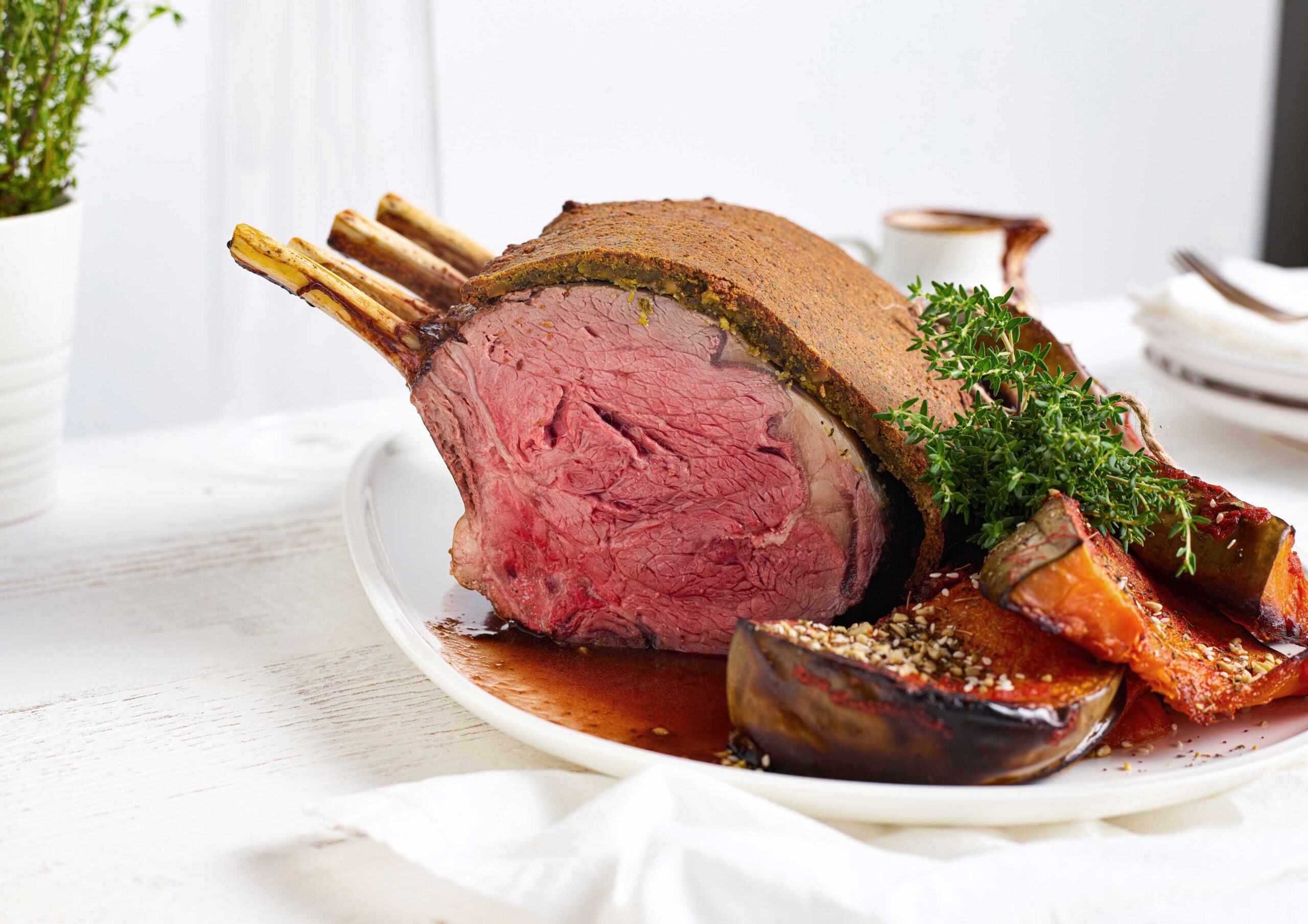 Nature’s Fresh OP rib roast with sage & pistachio crust - Nature's Fresh